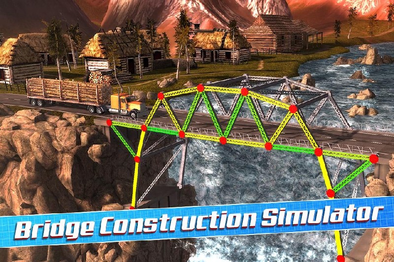 Bridge Construction Simulator APK MOD imagem 1