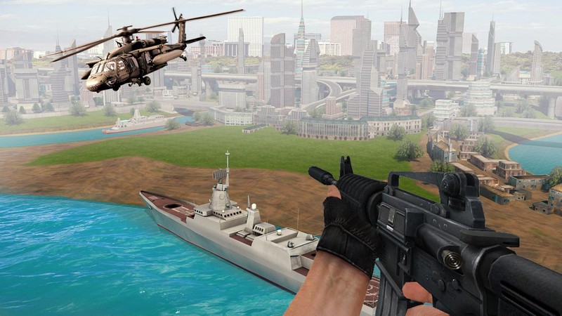 Air Force Shooter 3D - Jogos de Helicóptero APK MOD imagem 1
