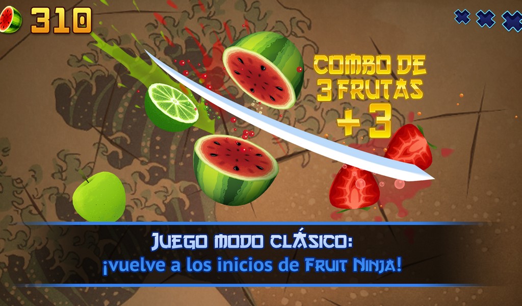 Fruit Ninja APK clássico MOD imagem 1